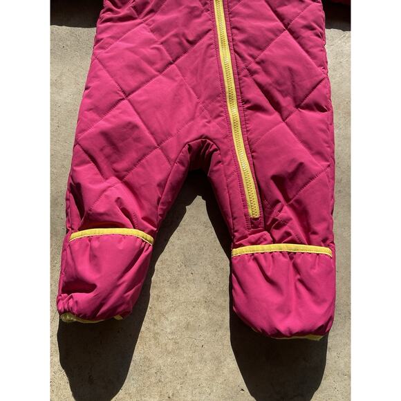The NORTH FACE Infant Puffer Quilted Snowsuit Baby Coat Girl 6-12 Months Pink - Picture 5 of 14